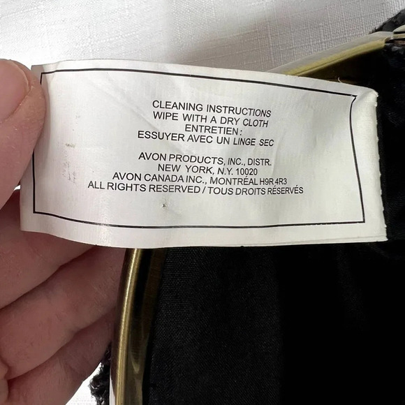 Avon Small Black Ruffle Clutch with Kiss Lock - Picture 10 of 12